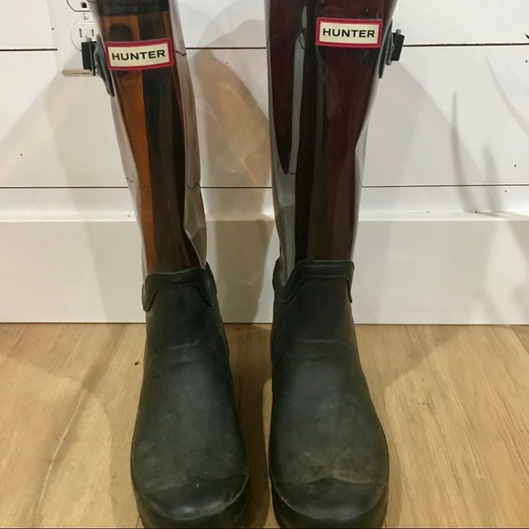 clear hunter boots